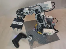 6 Degrees of Freedom (6DOF) Fully automatic robotic arm with inverse kinematics programmed