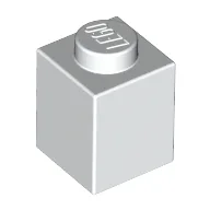 Brick 1 x 1 / White