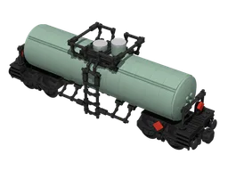 Tank Car - General Service - 6 wide - Sand Green