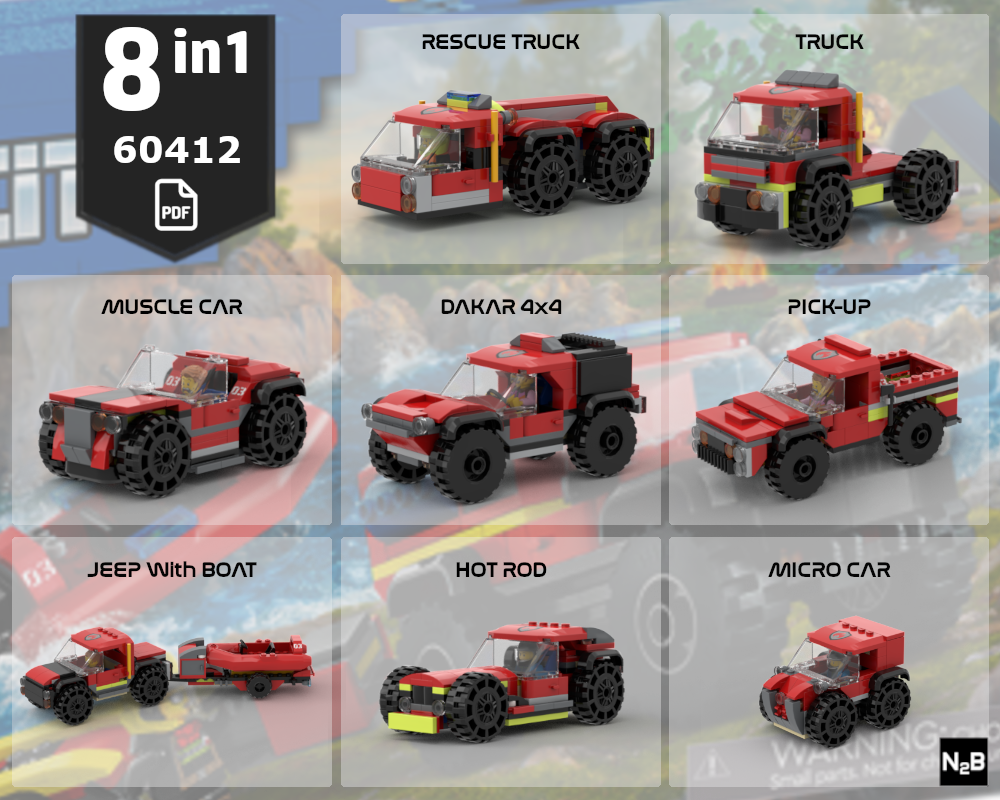 Lego 60412 Builder's Pack 8 in 1