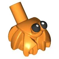 Animal, Hermit Crab, with Bar and Black Eyes Print / Orange