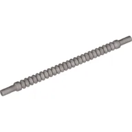 Flexible Ribbed Hose 8mm Ends 10L / Flat Silver
