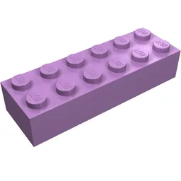 Brick 2 x 6 / Medium Lavender