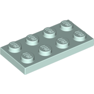 Lego Plate 2 x 4 / Light Aqua