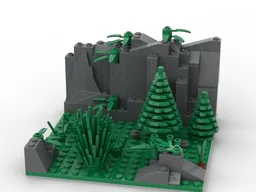 Tiny Forrest And Rockside For a Small Moc