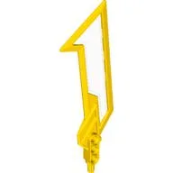 Large Figure Weapon Blade, with Trans Clear Center (Sky Guardian) / Yellow
