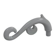 Lego Curled Decorative Ornament / Plant Vine with Bar / Light Bluish Gray