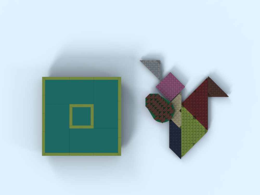 LEGO Tangram (Seven-Piece Puzzle) ---- squirrel