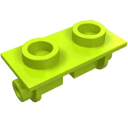 Hinge Brick 1 x 2 Top Plate Thin / Lime