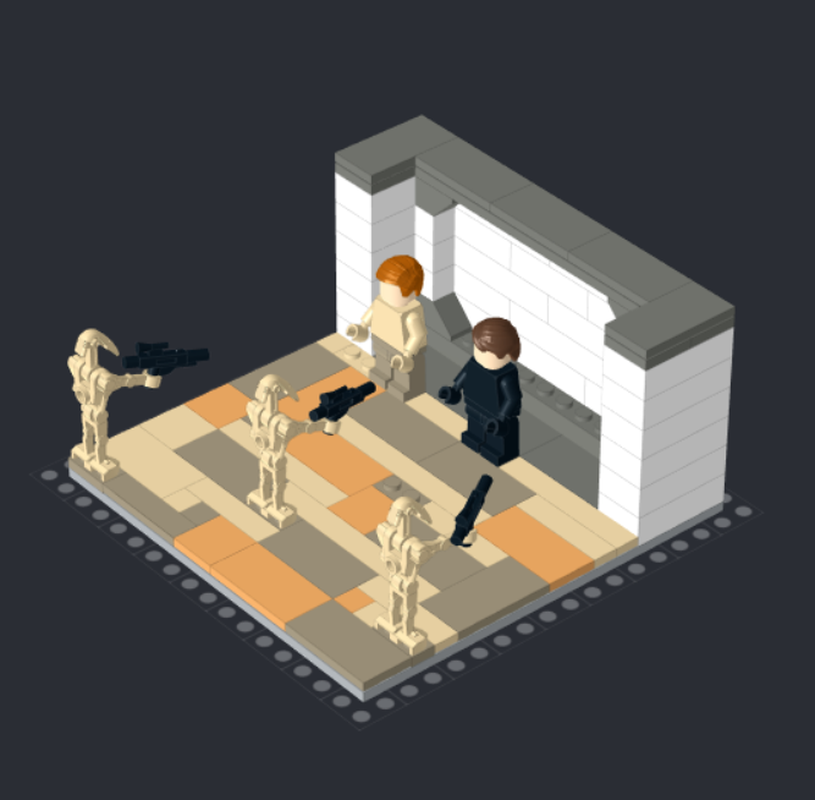 Lego Battle Scene for Geonosis