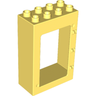 Lego Duplo Door Frame 2 x 4 x 5 / Bright Light Yellow
