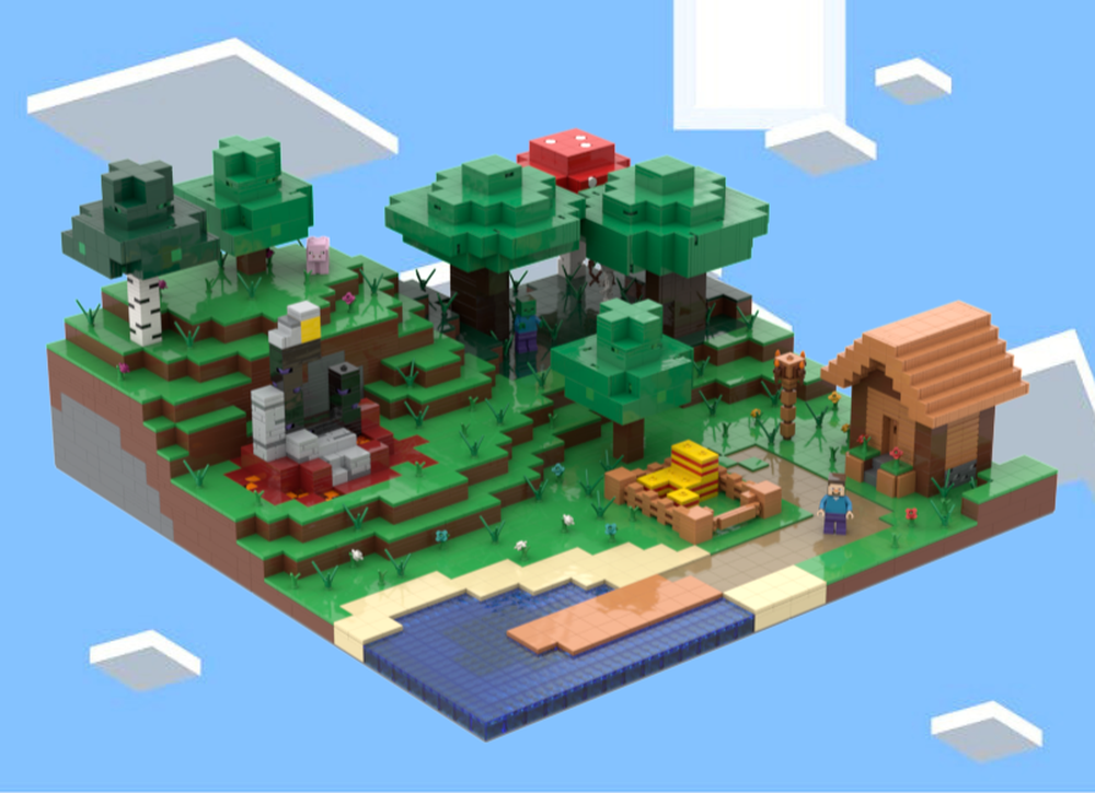 Lego Giant MlNECRAFT World (block accurate)