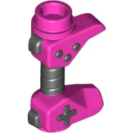 Game Controller / Weapon Hilt with Black Buttons Pattern / Dark Pink