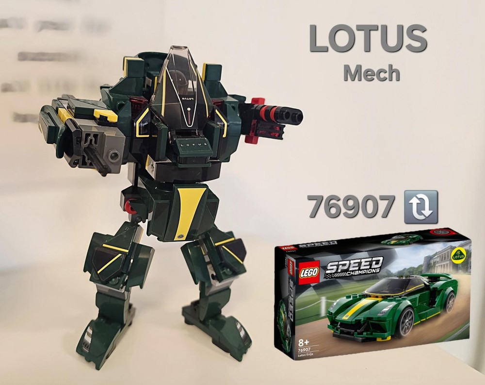 Lego Lotus Battlemech (76907 alternate Mech build)