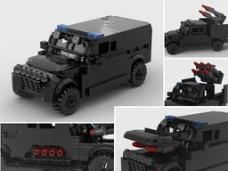 Armored car with hidden missile launchers (SWAT)