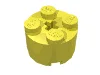 Brick Round 2 x 2 with Axle Hole / Bright Light Yellow