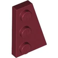 Wedge Plate 3 x 2 Right / Dark Red