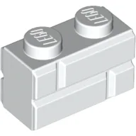 Brick Special 1 x 2 with Masonry Brick Profile / White