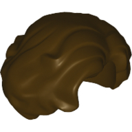 Lego Hair Short Wavy with Side Part / Dark Brown