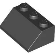 Brick Sloped 45° 2 x 3 / Black