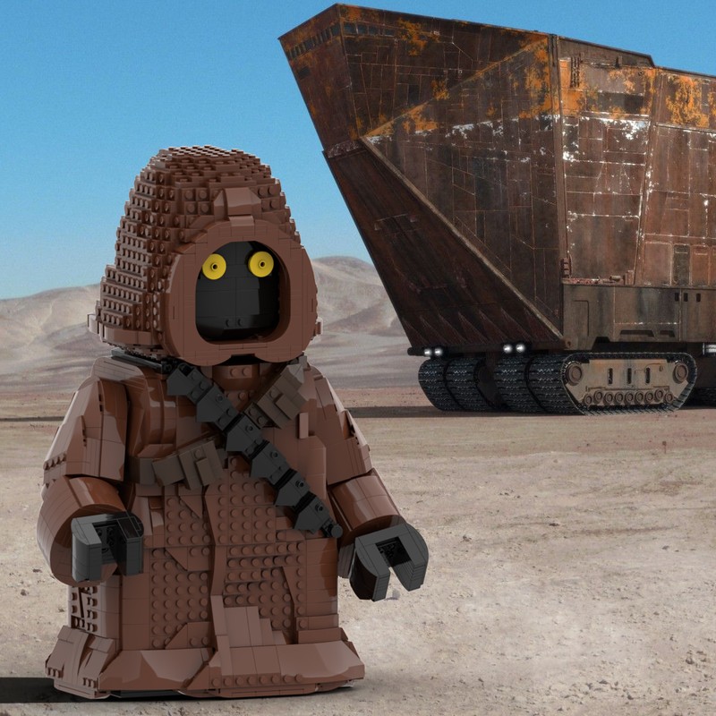 Lego Jawa Mega Figure (fits my Jawa Head MOC)