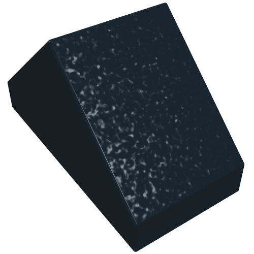 Lego Brick Sloped 45° 2 x 1 Double without Bottom Pin / Black