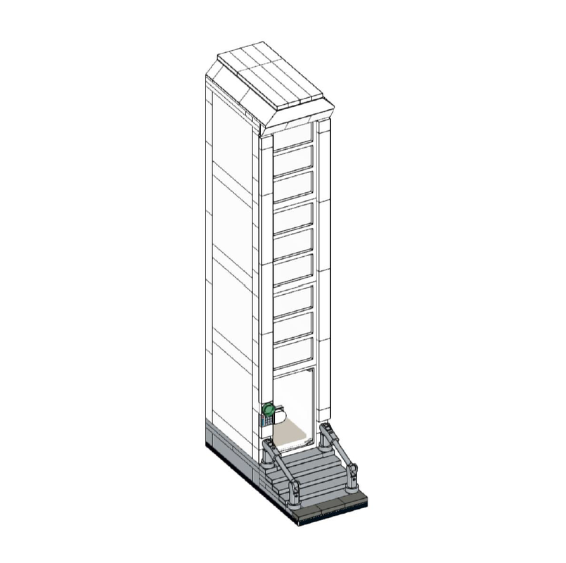 Lego 6-studs-wide External Elevator