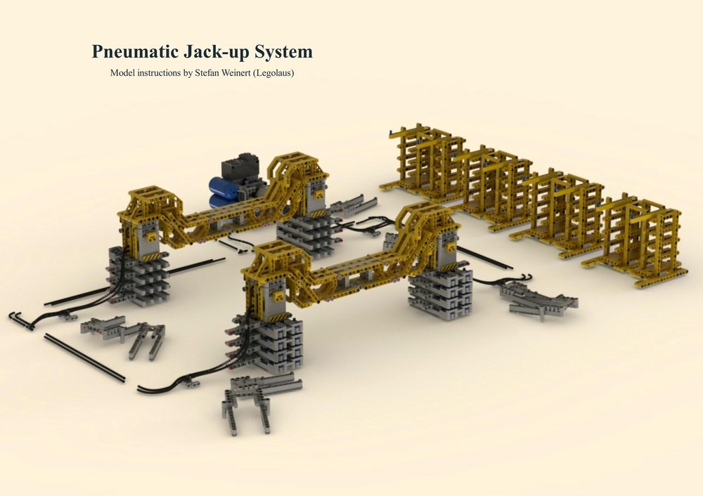 Lego Pneumatic Jack-up System