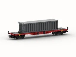 DB - Containerwagon "Sgjs 716" with 20ft & 40ft container (8w)