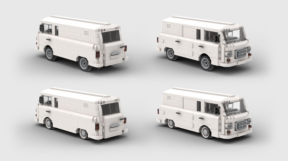 Lego Barkas B1000 Transporter, Transit White