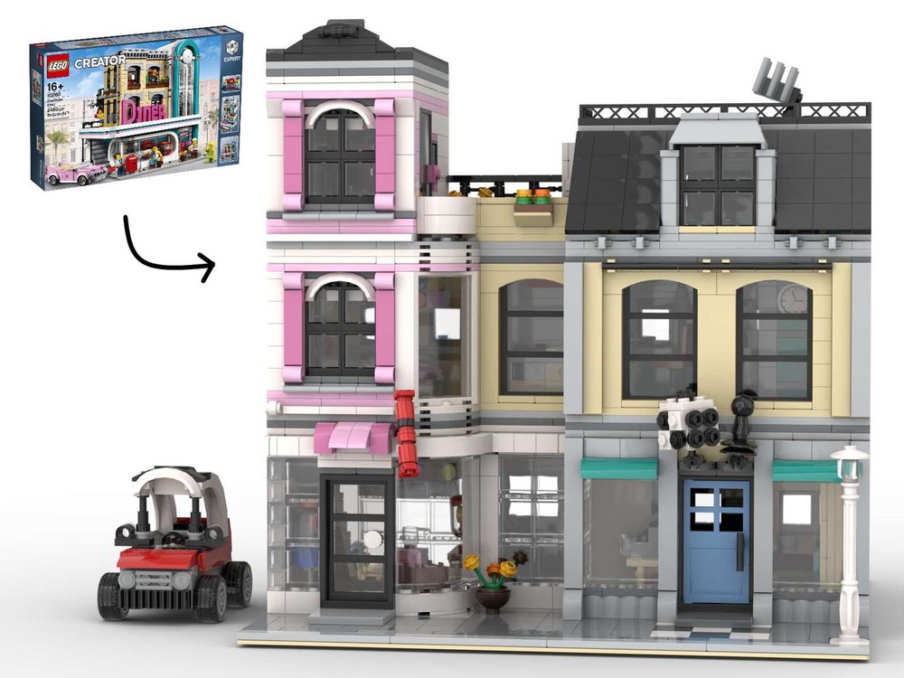 Lego Dungeons & Dum-Dums (alt build of Downtown Diner - 10260)
