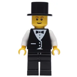 Groom, Black Suit, Black Top Hat