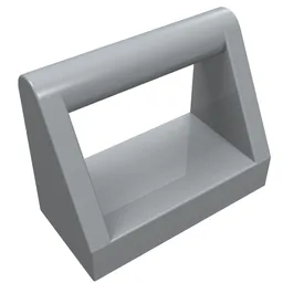 Tile Special 1 x 2 with Handle / Light Bluish Gray