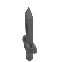 Weapon Sword Small [Angular Hilt] / Dark Bluish Gray