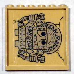 Panel 1 x 6 x 5 with Idol Pattern Turned Right (Sticker) - Set 7623