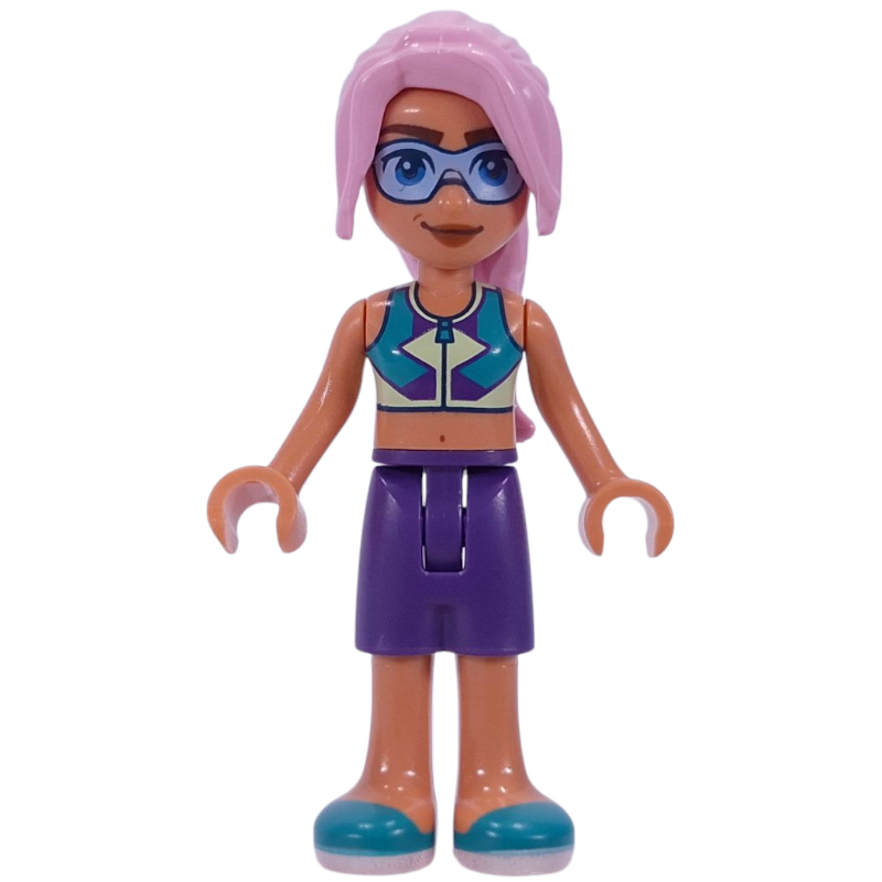 Lego Sky - Dark Turquoise Top, Dark Purple Shorts