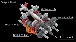 Rugged 4-Gear Sequential Gearbox