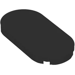 Tile Round 2 x 4 / Black