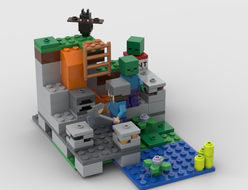 Lego Alternative set of the Minecràft zombie cave (21141)