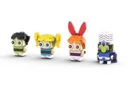 Blossom, Buttercup, Bubbles & Mojo Jojo Brickheadz bundle PPG Hanna Barbera