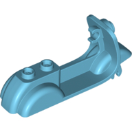 Lego Vehicle Body, Scooter / Medium Azure