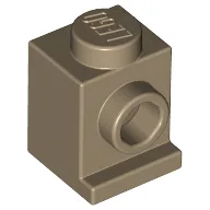 Brick Special 1 x 1 with Headlight / Dark Tan