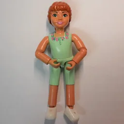 Belville Figure Articulated Elbows, Child, Female, Dark Orange Hair, Light Green Shirt and Short Pants Print (Princess Flora) / [No Color/Any Color]