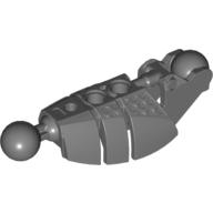Lego Large Figure Skeletal, Limb, Plated with 2 Ball Joints (Piraka) / Dark Bluish Gray