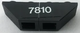 Stickered Assembly 4 x 1 x 1 with White '7810' Pattern (Sticker) - Set 7810