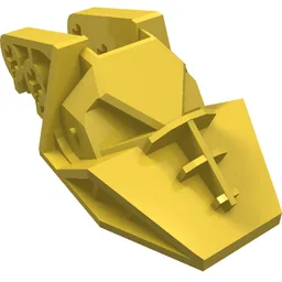 Technic Block 3 x 6 x 1 & 2/3 / Yellow