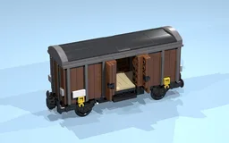 4-Wheel Box Wagon G10 (brown)