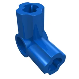 Technic Axle and Pin Connector Angled #6 - 90° / Blue