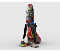 rocket with launch platform