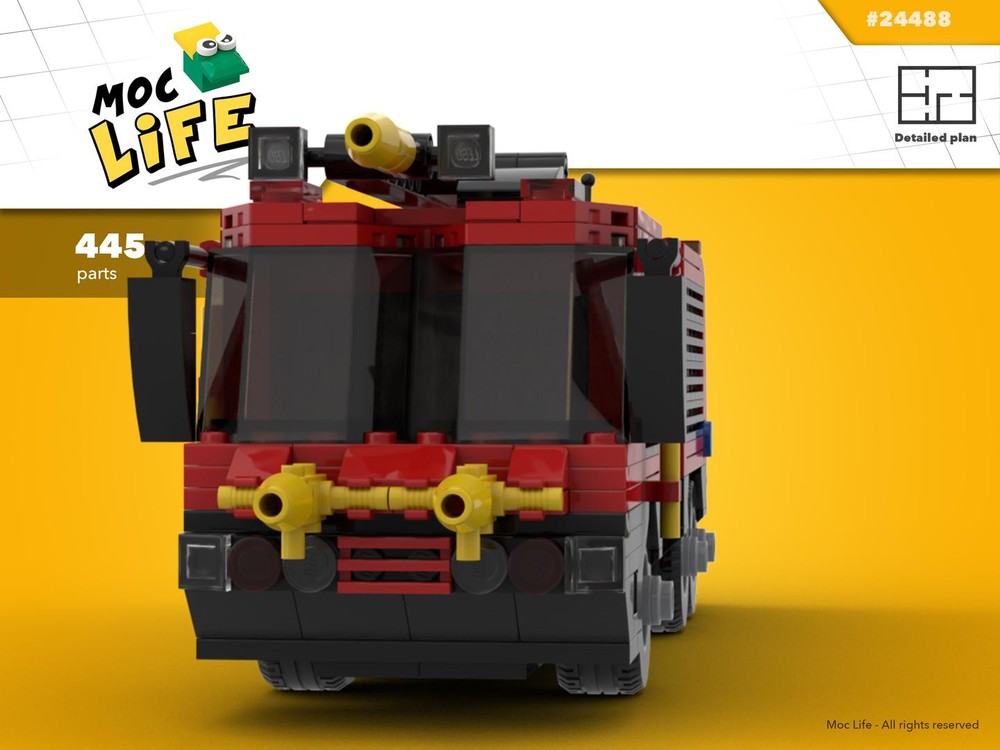 Lego Airport fire engine with boom